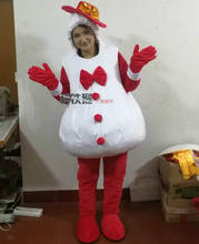 Высокое качество, распродажа, Рождественский костюм снеговика, костюм талисмана для Хэллоуина, рождественской вечеринки, сцены, представления, костюм талисмана, платье, размер для взрослых 2024 - купить недорого