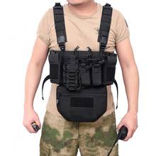 Hunting Tactical Vest Military Molle Tactical Magazine Vest Airsoft CS Outdoor Nylon Military Vest Chest Bullet Clip Pack Pouch 2024 - buy cheap
