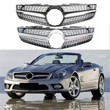 Front Racing Billet Bumper Grille Upper Cover For Mercedes-Benz R230 SL-Class 2008 2009 2010 2011 2012 2024 - buy cheap