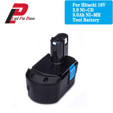 Batería recargable para herramienta eléctrica, 18V, 2, 3AH, NI-CD/MH, para taladro Hitachi: EB1820, EB1812, EB1814, EB1826HL, EB1830H, EB1833X, EB18B 322437 2024 - compra barato