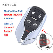 Keyecu atualização inteligente remoto caso escudo chave do carro para chrysler 300 para dodge challenger para fiat 500l, se encaixa fcc: M3N-40821302 2024 - compre barato