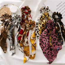 Ruoshui-lazos de leopardo para el pelo para niña, bandana elástica Bohemia, cinta de goma para el pelo, coleteros de goma 2024 - compra barato