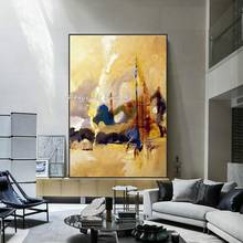 Arthyx-pintura al óleo abstracta sobre lienzo para decoración del hogar, de pared de gran tamaño para sala de estar, regalo de arte Pop, pintado a mano 2024 - compra barato