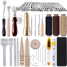 LMDZ Hand Cutter Carving Sewing Leather Craft Tools Kit Professional  Stitching Punch Carving Work Leathercraft Accessories 2024 - buy cheap