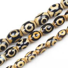 Teeth Yellow Antique Tibet Dzi agates 3eyes Drum shape Beads,For DIY Necklace Bracelat Jewelry Making ! 2024 - buy cheap