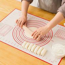 Антипригарный силиконовый коврик для выпечки, подставка для теста для пиццы, разминающий коврик для печенья, кондитерские изделия, аксессуары для выпечки 2024 - купить недорого