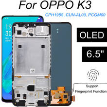 ЖК-дисплей 6,5 дюйма OLED для OPPO K3, сменный сенсорный экран в сборе для OPPO CPH1955 CUN-AL00 PCGM00 LCD 2024 - купить недорого