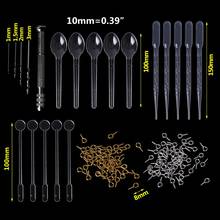 1 Set Epoxy Resin Kit DIY Jewelry Making Tools Drill Pins Silver Gold Necklace Pendant Dropper Spoon Mix Stick Accessories 2024 - buy cheap