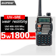 Baofeng-walkie-talkie UV-5RE Voor Politie, escáner de Radio de doble banda, transceptor de Radio Cb Ham, Uhf 400-520 Mhz, Vhf 136-174 Mhz, uv5r 2024 - compra barato