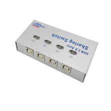 4 port USB smart switcher USB PRINTER SWITCH automatic splitter four in and one out multiple computers share a USB device 2024 - buy cheap