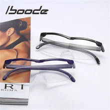 Iboode óculos de leitura, óculos de leitura para homens e mulheres, visão grande, ampliação 1.6 vezes, vintage, + 250 amplificações, lente de visão 2024 - compre barato