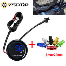 ZSDTRP Motorcycle KOSO Water Temperature Mini Meter With 18mm Sensor Water Temp Adapter Scooter And Racing Universal 2024 - buy cheap