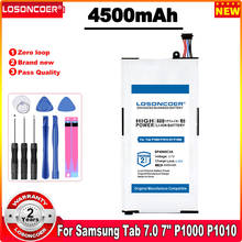 LOSONCOER SP4960C3A 4500mAh Battery For Samsung Galaxy Tab 7.0 7" P1000 P1010 GT-P1000 GT P1010 Tablet Battery + Free Tools 2024 - buy cheap