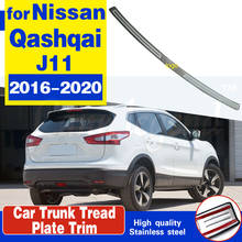 For Nissan Qashqai J11 Trunk Trim Car Stainless Steel Rear Bumper Protector Door Sill Cover Auto Sticker Styling Accessories 2024 - buy cheap