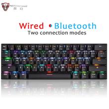 Motospeed CK62 Wireless Bluetooth Gaming Mechanical Keyboard Mini 61 Keys RGB Backlit Red Blue switch For Computer Russian 2024 - buy cheap