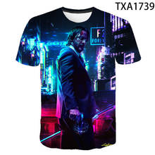 2020 New Summer Movie John Wick 3D T shirt Men Women Children Fashion Streetwear Boy Girl Kids Printed T-shirt Cool Tops Tee 2024 - buy cheap