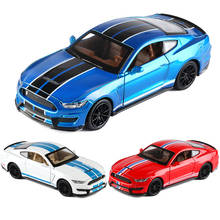 Модель автомобиля из сплава Mustang Shelby GT350 1:32, литые игрушки и коллекционные игрушки со звуком, игрушечные автомобили, подарок на день рождения для мальчика, бесплатная доставка 2024 - купить недорого