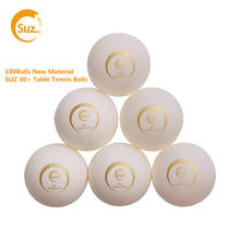 SUZ Table Tennis Balls Ping Pong Balls for Table Tennis Robot 100 Pcs 40mm + New Material ABS Table Training Balls 2024 - buy cheap