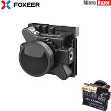 Foxeer razer-drone micro hd 1.8mm m8 4.5 tvl, 4:3/16:9 ntsc/pal, comutável com osd-25v, imagem natural, fpv, drone de corrida 2024 - compre barato