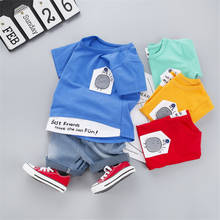 Summer Baby Clothes Suit Children Boys Girls Cartoon T Shirt Shorts 2Pcs/sets Toddler Casual Clothing Infant Kids Tracksuits set 2024 - buy cheap