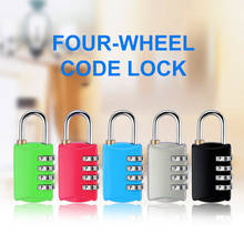 Luggage Travel Lock 4 Dial Travel Padlock Password Lock for Luggage Suitcase Baggage Toolbox Gym Locker Metal Code Password Lock 2024 - buy cheap