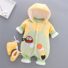 BibiCola winter baby boys romper fashion cotton long sleeve snowsuit hoodies toddle bebe jumpsuit newborn infant romper clothing 2024 - buy cheap