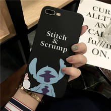 Capa de celular disney stitch para iphone apple, capas fofas de desenho animado para iphone 6 6s 7 8 plus se2 x xs max xr 2024 - compre barato