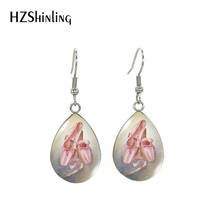 Vintage Ballet Dancer Shoes Painting Tear Drop Dangles Fish Hook Earrings Handmade Stainless Steel Earrings 2024 - buy cheap