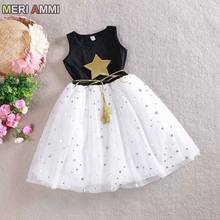 MERI AMMI Children Girl Clothing Set Sleeveless Dress Stars TuTu Party Dress  For 2-9 Year Girl,J515 2024 - buy cheap
