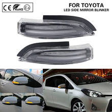 2XClear LED dynamic side mirror blinker Light Turn Signal Lamp For TOYOTA YARIS AURIS CAMRY COROLLA PRIUS C VERSO 2009 2024 - buy cheap