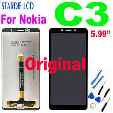 Tela de lcd para nokia c3, tela 100% original de 5.99 polegadas para substituição 2024 - compre barato