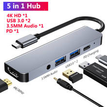 Usb c Dock Station Usb Type C Hub to HDMI-compatible USB 3.0 PD SD/TF Jack Audio Samsung Dex For MacBook ASUS Multi Usb Splitter 2024 - buy cheap