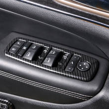 Cubierta de interruptor de Control de elevación de cristal para puerta y ventana de Jeep Grand Cherokee, accesorios de estilo para coche, ABS cromado, 2014, 2015, 2016, 2017 2024 - compra barato