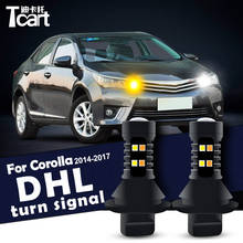 car accessories For toyota corolla E160 E170 E180 2014 -2018 Led Daytime Running Light Turn Drl 2in1 2024 - buy cheap