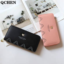 Women Wallet Long Luxury Brand Leather Coin Purses Tri-fold soft skin buckle Clutch Female Money Bag hand Credit Card Holder 852 2024 - buy cheap