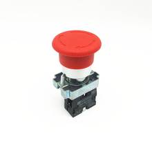 Botón pulsador de parada de emergencia XB2 BS542, cabezal de seta roja, interruptor de enclavamiento, gira para soltar 1 NC, reinicio, agujero de montaje de 22mm, 6 uds. 2024 - compra barato
