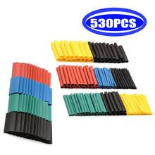 530Pcs Heat shrink tube kit Insulation Sleeving Polyolefin Shrinking Assorted Heat Shrink Tubing Wire Cable 2024 - buy cheap
