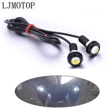 Bombilla de luz de circulación diurna para coche Honda, faro LED de ojo de águila de 18mm, CC de 12V, para Honda VFR800, VFR750, VTR1000, CBR 125R, 300R, 500R, RC51 2024 - compra barato