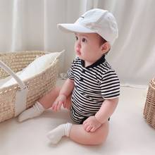 Baby Summer Clothing Newborn Infant Baby Boy Girl Striped Rompers Short Sleeve Baby Boy Outfits Jumpsuit Baby Boy Summer Clothes 2024 - buy cheap