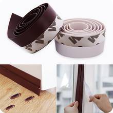 Silicone Door Bottom Sealing Draft Stopper Adhesive Threshold Seals rubber Doors seal strip Stickers 2024 - buy cheap
