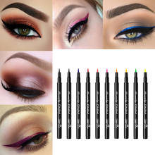 12 Color Matte Liquid Eyeliner Pencil Waterproof Long Lasting  Easy To Wear Natural Black Green Brown Liners Eyes Makeup 2024 - compre barato