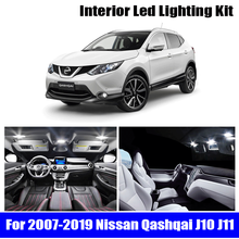 Bombillas LED para matrícula de Nissan Qashqai J10 J11 Canbus, luces de pie, luz de techo de mapa Interior, 2007-2019 2024 - compra barato