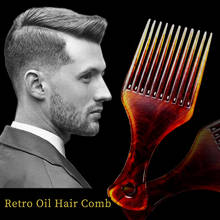 Amber retro oil head comb smooth hair tangled hair brush anti-static hand grip wide tooth comb hair styling tool 2024 - buy cheap