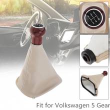 5 Speed Car Manual Gear Shift Handball Knob with Dust Cover Fit for Volkswagen VW Passat B5 / Golf / JETTA 1999-2004 2024 - buy cheap