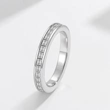2021 Fashion Luxurious Temperament Silver 925 Wedding Rings for Couples Real Diamond Lovers' Fine Jewelry for Luxury Gift rings 2024 - buy cheap
