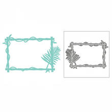 New Bamboo Vine Palm Leaf Frame 2020 Metal Cutting Dies for DIY Scrapbooking and Card Making Decorative Embossing Craft No Stamp 2024 - buy cheap