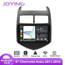 Joying 9 "Android 10 автомобильное радио стерео для Chevrolet Aveo 2 2011- 2015 GPS DSP Carplay Android-Авто 5GWiFi SPDIF сабвуфер DAB DVR 2024 - купить недорого
