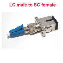 Adaptador de fibra ótica lc para sc, adaptador premium macho lc/upc para acoplador fêmea sc/upc, 9/125 de odo simples, 2 peças 2024 - compre barato