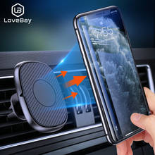 Магнитный автомобильный держатель Lovebay для iphone, samsung, держатель для мобильного телефона, подставка для автомобиля, магнитное крепление на вентиляционное отверстие, поддержка gps, автомобильный держатель для телефона 2024 - купить недорого