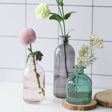 Прозрачная многоцветная стеклянная ваза креативное украшение для дома для цветов гидропоники в скандинавском стиле для гостиной настольное украшение 2024 - купить недорого